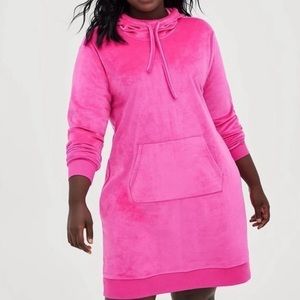 Pink sweater dress